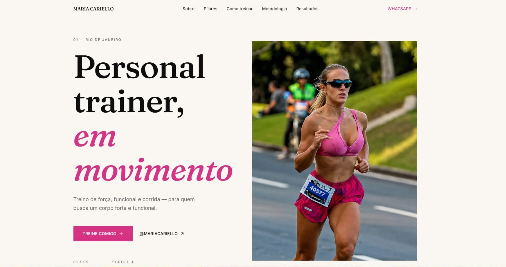 Site para Personal Trainer